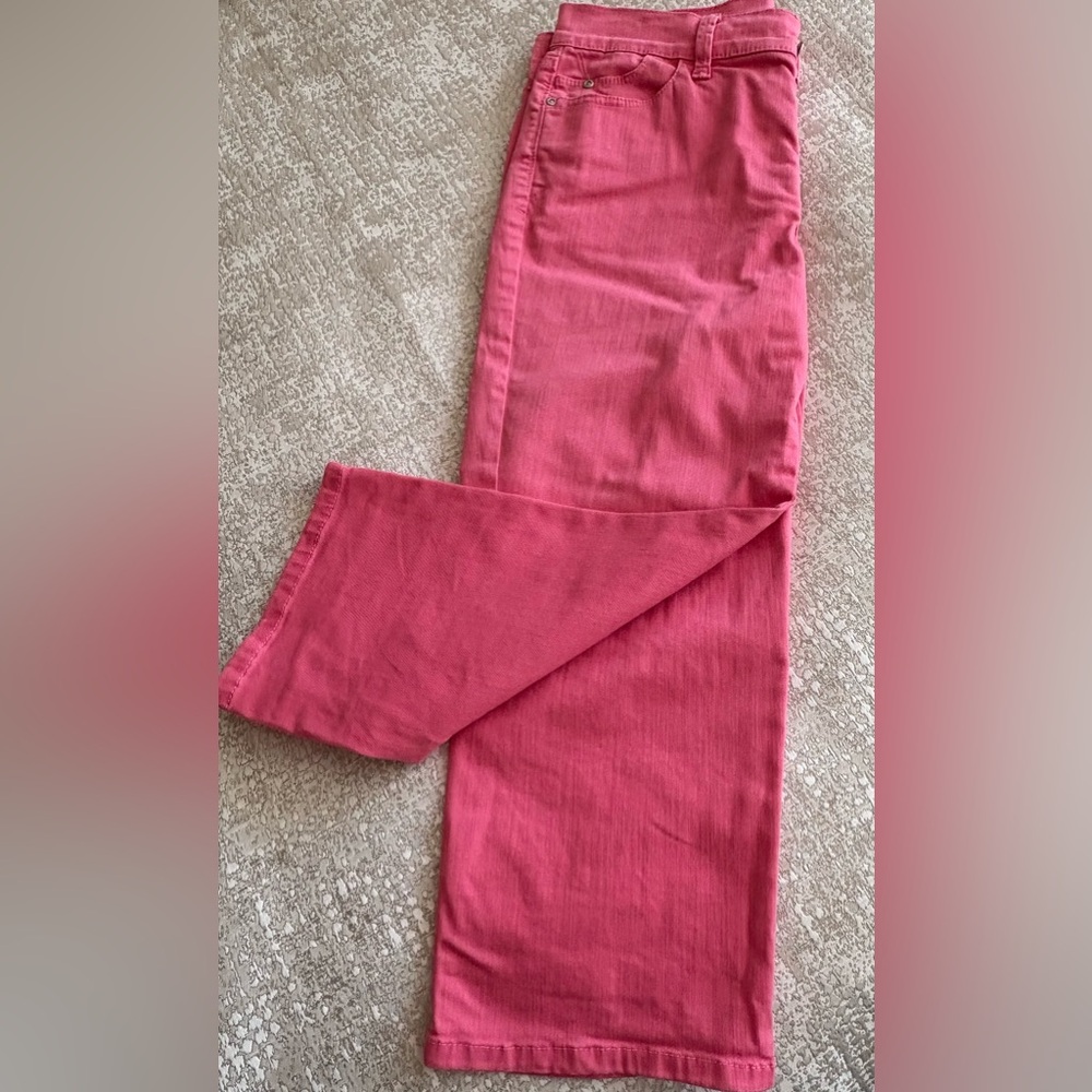 Hot Pink! What a smashing color for crop jeans. So fun to wear.